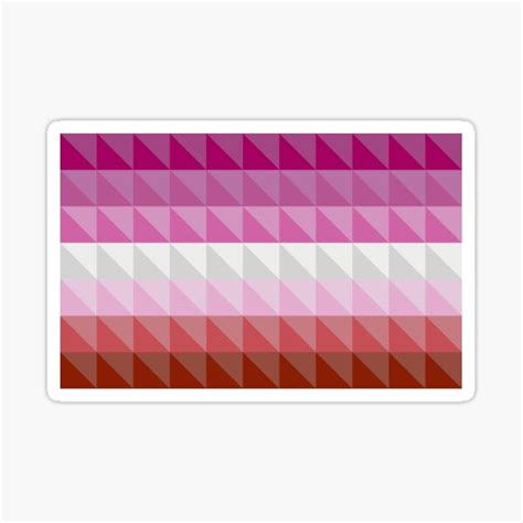 Lesbian Pride Flag Sticker By Laysco Redbubble