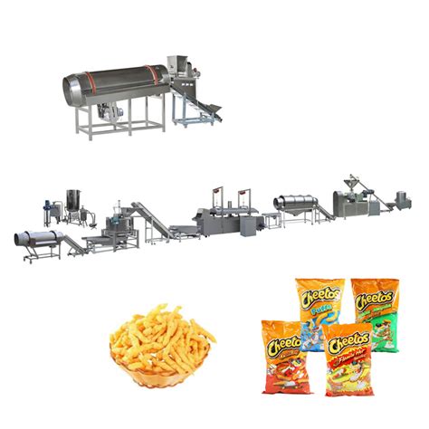 Automatic Kurkure Cheetos Corn Curl Nik Naks Snacks Food Extruder