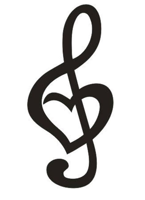 12 Wood Treble Clef & Heart Musical Music Note Wall Art Decor - Etsy ...