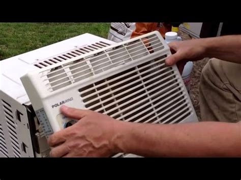 How To Clean A Window Air Conditioner Correctly YouTube