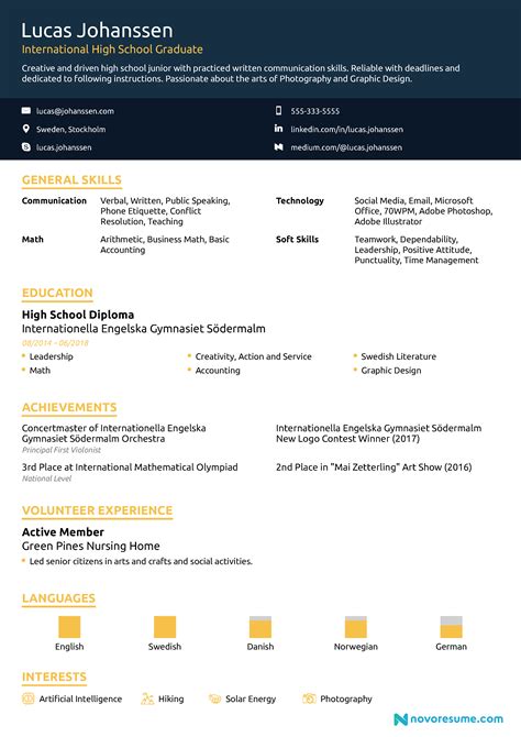 High School Resume - How-To Guide for 2025 [11+ Samples]