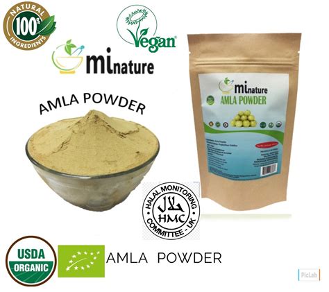 Organic Amla Berry Powder Natural Gm Usda Organic Certified