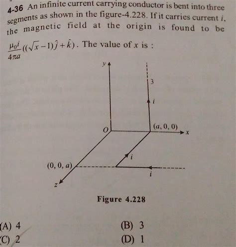 Answered 4 36 An Infinite Current Carrying Conductor Is Bent Into Kunduz