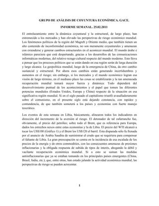 Informe Semanal Grupo De An Lisis De Coyuntura Econ Mica Gace