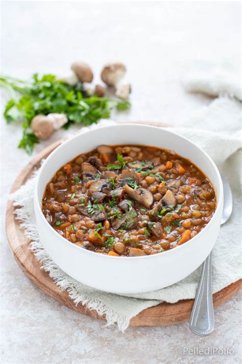 Zuppa Di Lenticchie E Funghi Semplice E Gustosissima