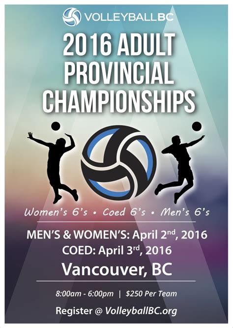 Adult Provincial Championships Registration Is Open Volleyball Bc