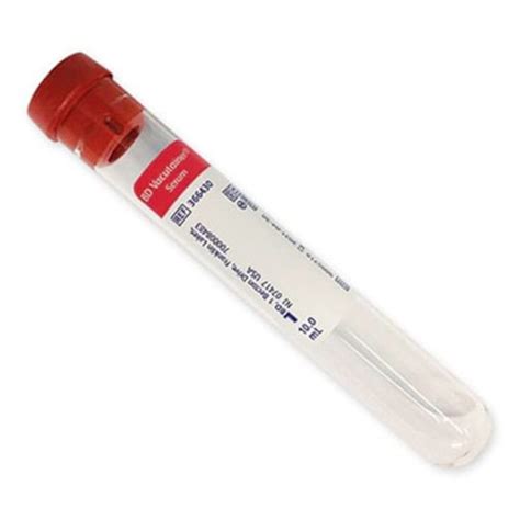 bd becton dickinson vacutainer blood collection serum tubes blowout