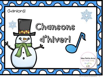 Chantons Chansons De L Hiver French Winter Songs Tpt