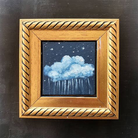 Kleine Wolke Malerei Wolke kleine Wand Kunst Gemälde Wolken | Etsy