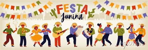 Festa Junina Brazil June Festival Vector Templates Design Element