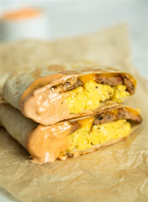 Sausage Breakfast Burrito – The Food Joy