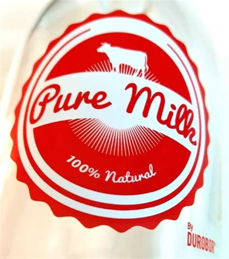 Bouteille De Lait En Verre Pure Milk Natural By Burobor Neuve