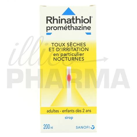 Rhinathiol Promethazine Sirop Sanofi Médicament Toux Sèche Illicopharma