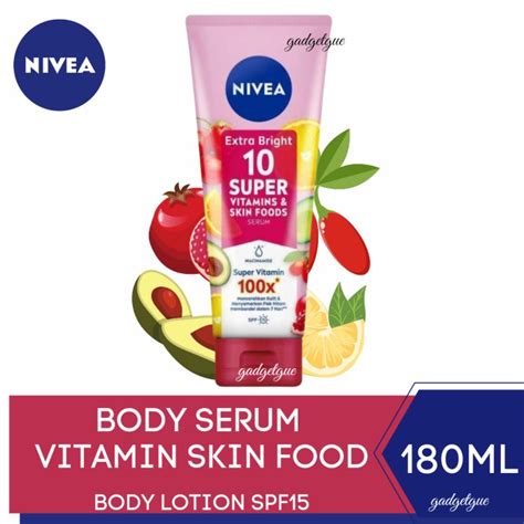 Jual Nivea Extra Bright Super Vitamins Skin Foods Serum Ml