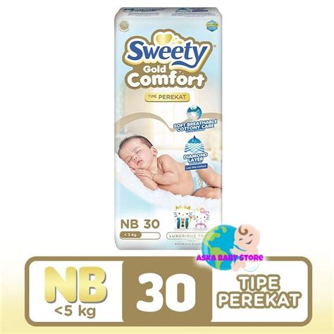 Jual Sweety Gold Comfort NB52 NB 52 KEMASAN BARU Popok Bayi Baru