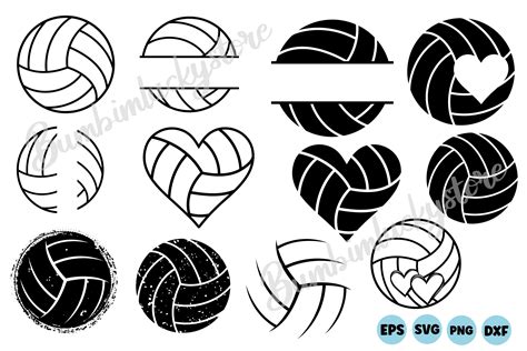 Volleyball Silhouette Bundle Svg Graphic by Bumbimluckystore · Creative ...