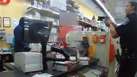 Bodycam Officer Involved Shooting Dollar Tree Store Armed Robbery