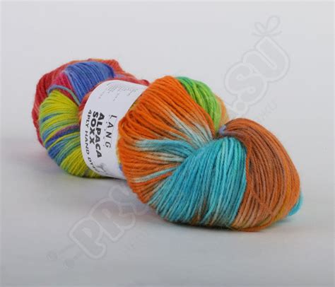 Пряжа для вязания Lang Yarns Alpaca Soxx 4 Ply Hand Dyed купить в