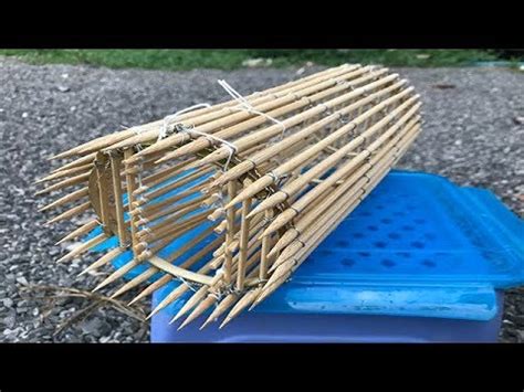 Primitive Bamboo Fish Trap How To Make Mini Primitive Fish Trap