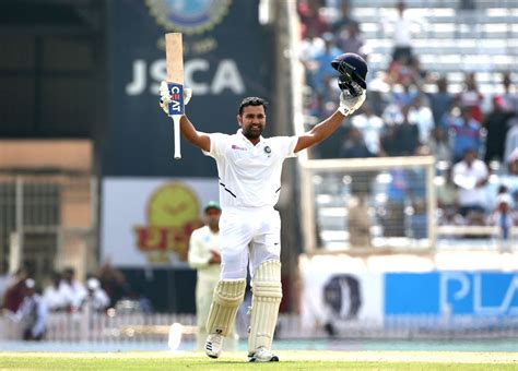 3rd test - Day 2 - Rohit Sharma celebrates the double century