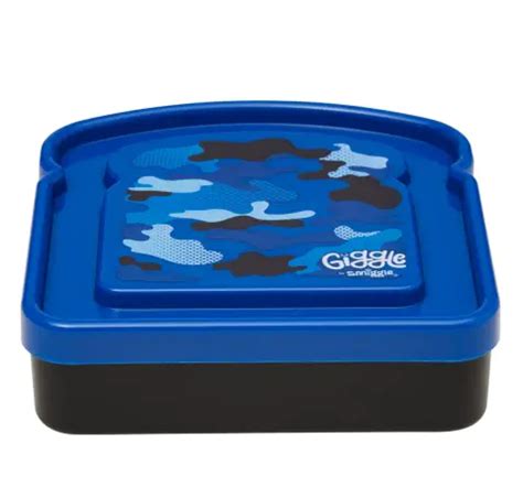 Smiggle Giggle Sandwich Container Navy Blue Y