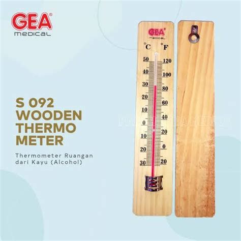 Thermometer Ruangan Dinding Gea Medical S S Wooden Kayu Lazada