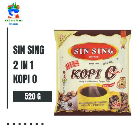 Sin Sing Kopi O In Coffee Mixture Bags With Sugar Sachets X