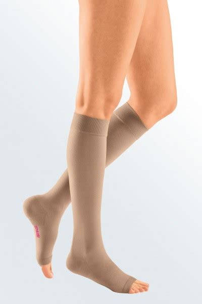 Medi Mediven Plus Class Beige Below Knee Compression Stockings With