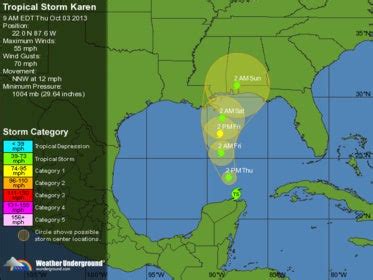 Tropical Storm Karen - Pensacola Fishing Forum