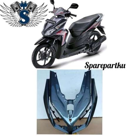 Cover Tameng Depan Honda Vario Techno Warna Hitam Doff