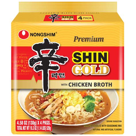 Nongshim Shin Ramyun Gold Chicken Broth Noodle Soup - Shop Soups ...