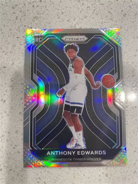 2020 21 PANINI Prizm Argent Anthony Edwards RC Minnesota Timberwolves