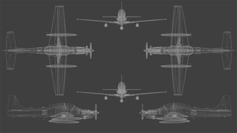 Embraer A 29A Super Tucano EDA Modelo 3D 55 Blend Fbx Obj Stl