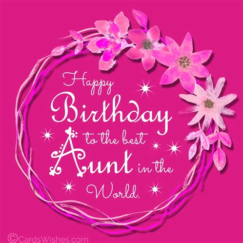 Lovely Birthday Wishes And Quotes For Aunt