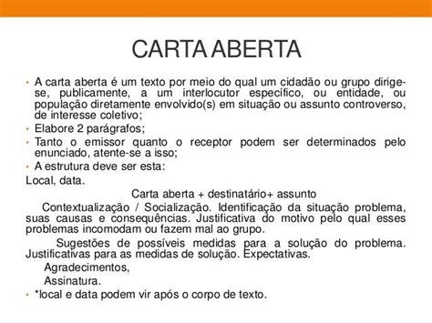 Exemplos De Carta Aberta Rasmi Padt