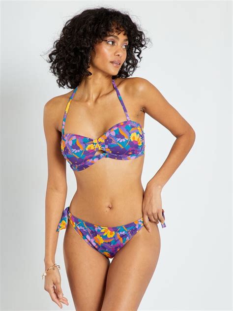 Reggiseno Bikini A Fascia Viola Kiabi