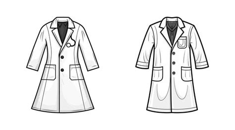 Premium Vector | Cartoon lab coat vector illustration