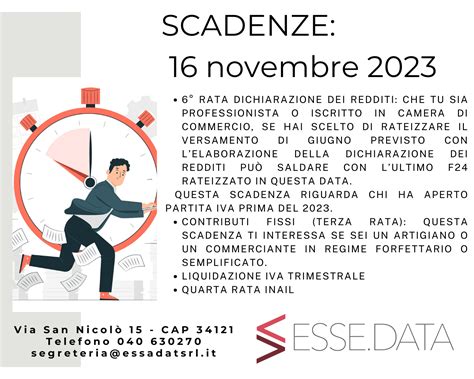 Quali Sono Le Scadenze Fiscali Da Rispettare Il Novembre