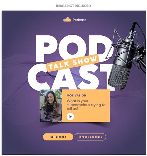 PSD Podcast Talk Show Conception De Publication Instagram Ou Affiche