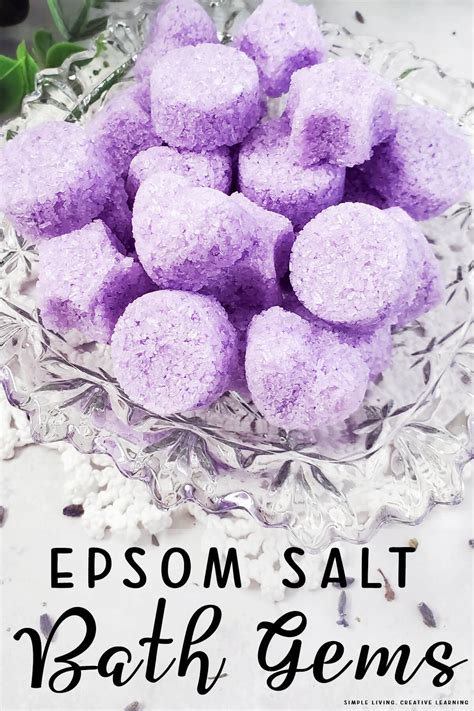 Epsom Salt Bath Gems Simple Living Creative Learning