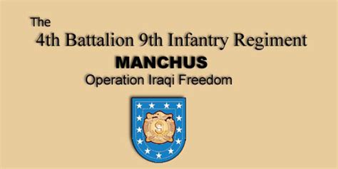 Current Duty 4 9 Manchus 9th Infantry Regiment The Manchus