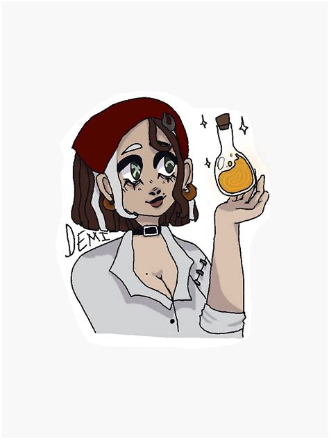 Demi Bourbon Idv Sticker For Sale By Satantings Redbubble