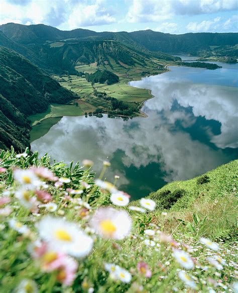 Lagoa Azul Caldera Sete Cidades Sao Acheter Limage