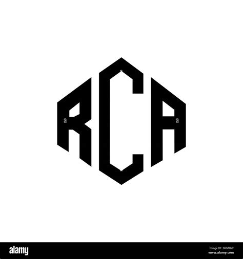 Rca Letter Logo Design With Polygon Shape Rca Polygon And Cube Shape