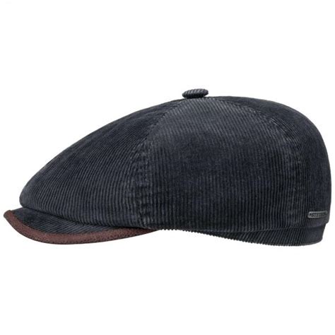 Stetson Nikola 6 Panel Corduroy Cap Slate Caps Sinzelle