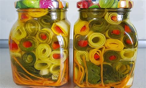 Кабачки в банках как листья салата. Самая красивая зимняя закуска - Ку ...