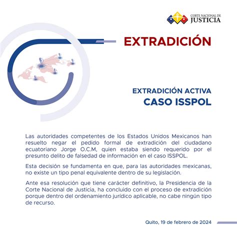 M Xico Niega Extradici N A Ecuador De Pr Fugo En Caso De Corrupci N En