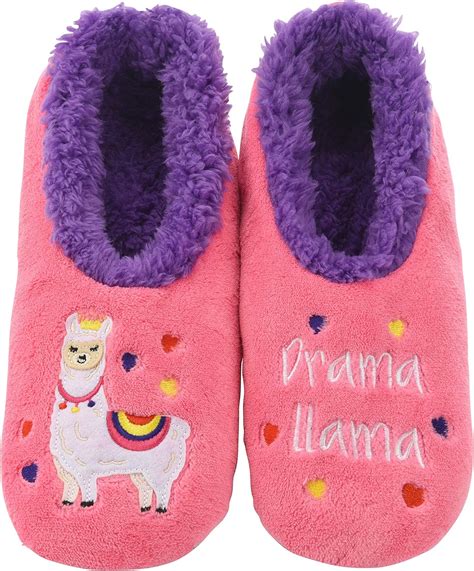 Snoozies Pairable Slipper Socks Funny House Slippers For