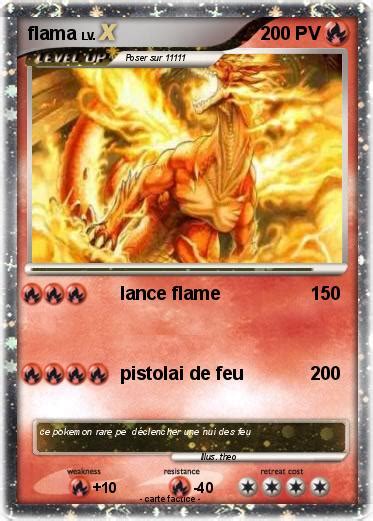 Pokémon flama 3 3 lance flame Ma carte Pokémon