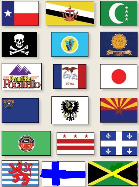 Can you identify what these flags are. It is from the 5 basic principles execpt I added an extra ...